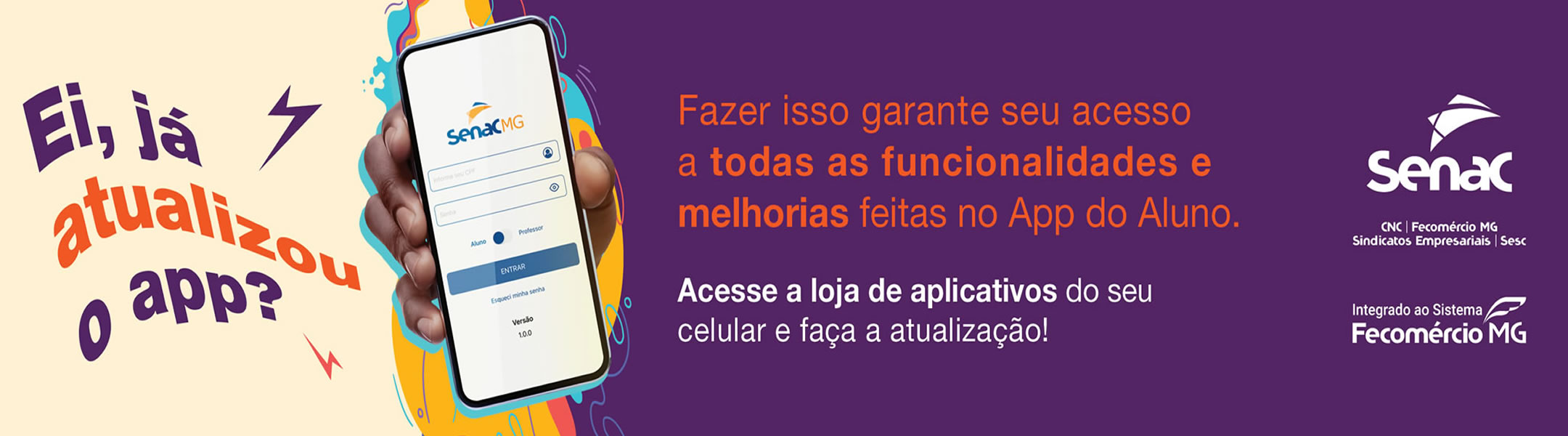 Já atualizou o app?