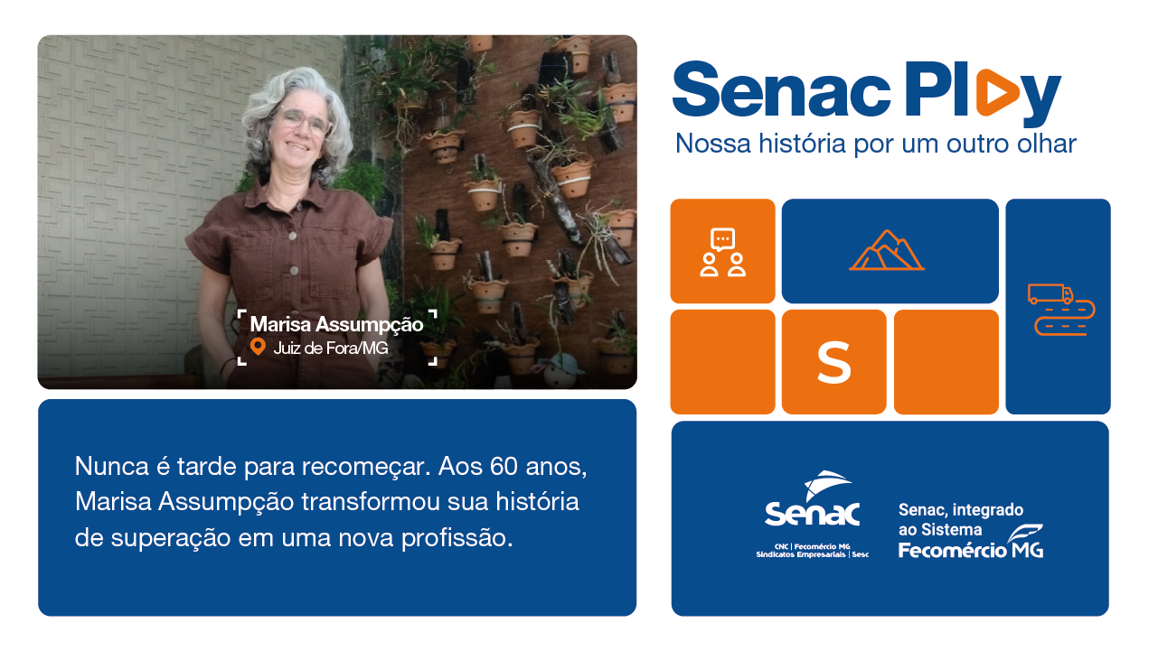 Imagem de thumbnail do vídeo Episódio 28 | Marisa Assumpção: um recomeço aos 60 anos