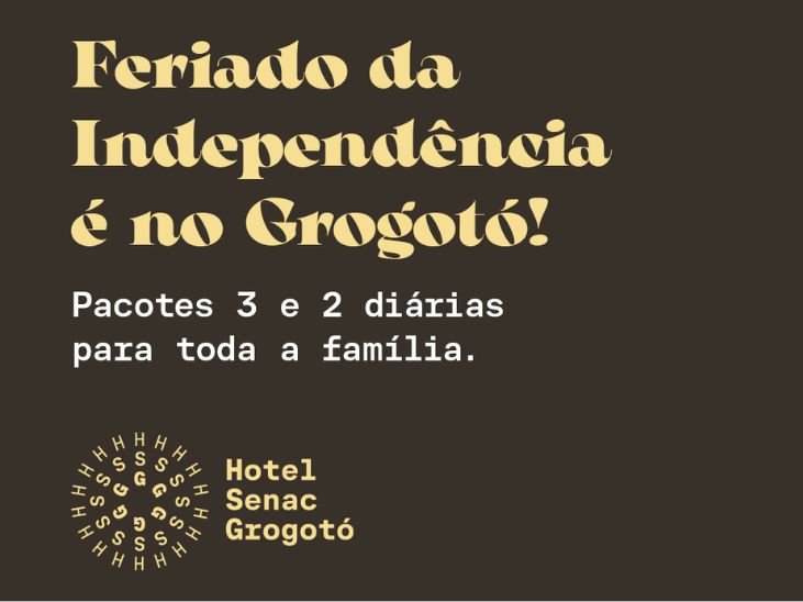 Hotel Senac Grogotó oferece pacote especial para o feriado da Independência com experiências gastronômicas e programação de lazer